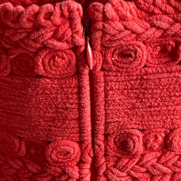 Sea New York 100% Cotton Red Orange Camila Pleating Romper - Picture 10 of 15